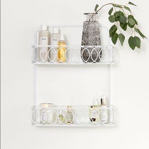 double tiered wall shelf